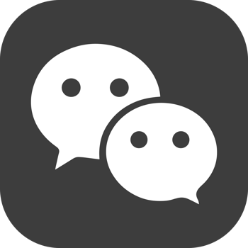 Chat icon in black square. png