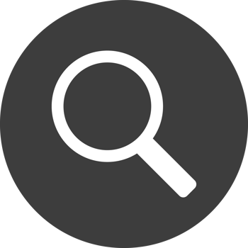 Search icon in black circle. png