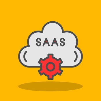Saas Vector Icon Design