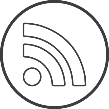 Wifi icon in thin line black circle frames. png