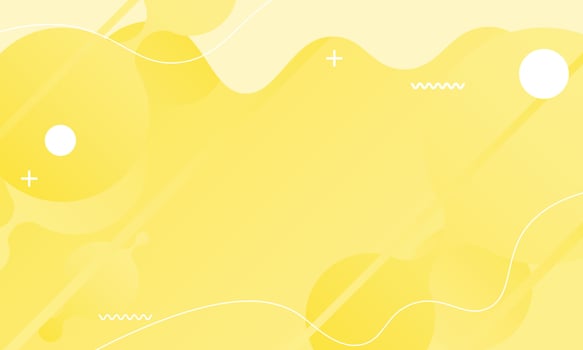 Abstract yellow orange colorful template banner with gradient color and small polka dot technology background Design with liquid shape vector design