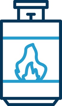 Cooking gas Vector Icon Design