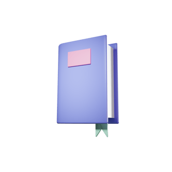 education book illustration 3d icon png