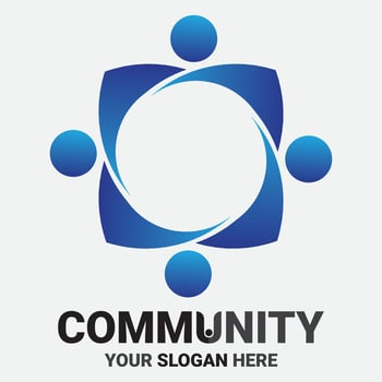 Community, network and social icon vector