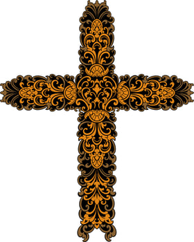 classic style christ cross vector design