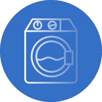 Washer machine Vector Icon Design