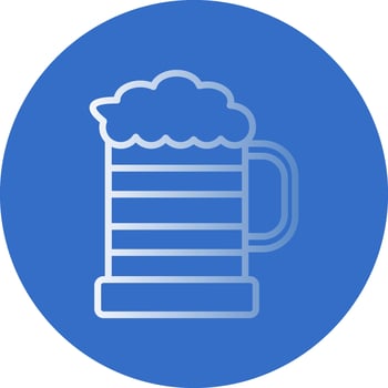 Beer glass Vector Icon Design