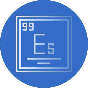 Einsteinium Vector Icon Design
