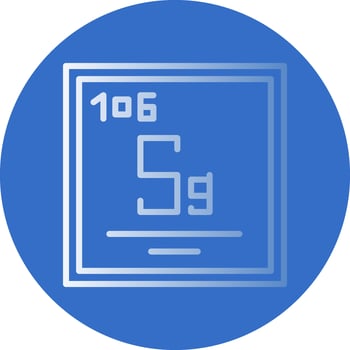Seaborgium Vector Icon Design