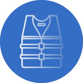 Life jacket Vector Icon Design