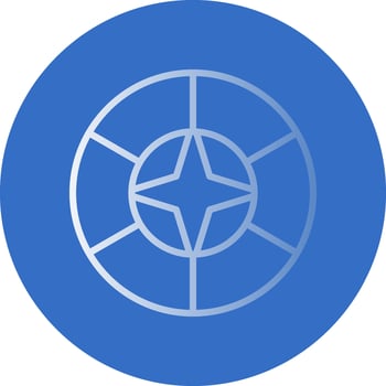 Frisbee Vector Icon Design