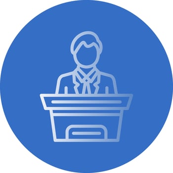 Magistrate Vector Icon Design