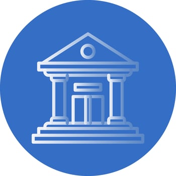 Courthouse Vector Icon Design
