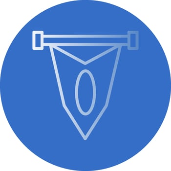 Pennant Vector Icon Design