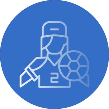 Football player Vector Icon Design