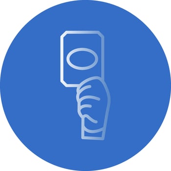 Yellow card Vector Icon Design