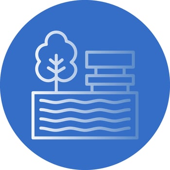 Lake Vector Icon Design