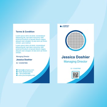 id card template suitable for business vector