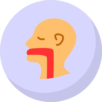 Throat Vector Icon Design