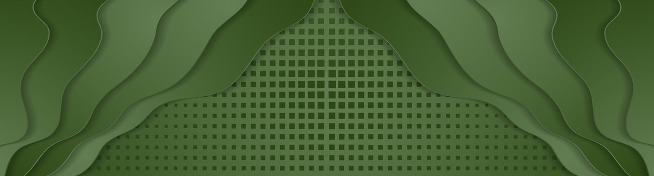Green wavy background with squares texture vector