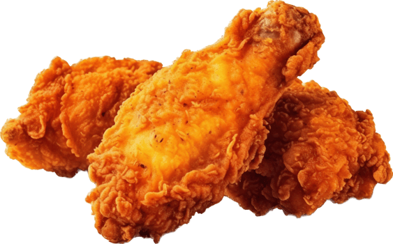 Fried chicken with . png