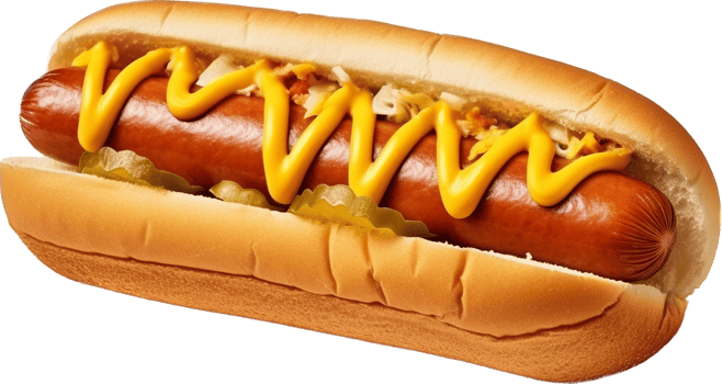 Hotdog with . png