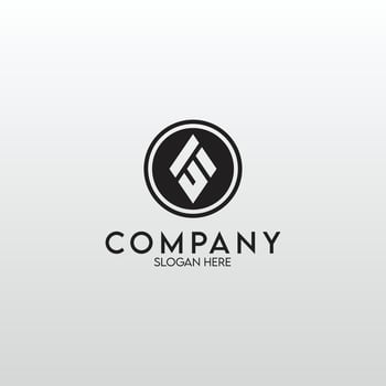 SA Logo. Letter Design Vector with Black Colors.