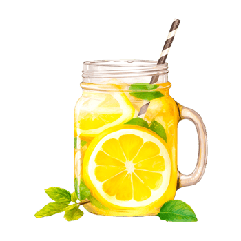 Lemon-lime drink Cocktail, lemon, watercolor Painting, food png