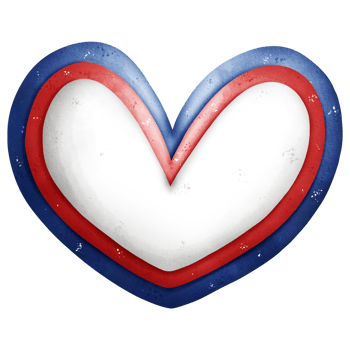 Watercolor Patriotic Heart png