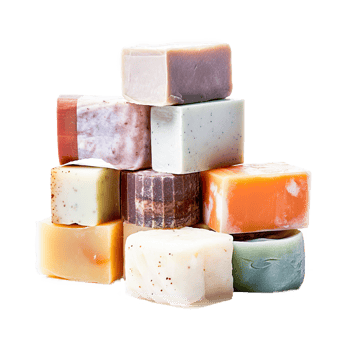 Bars of soap of different color png