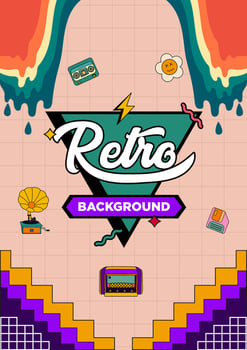 New Retro Poster Templates Unique Concept Vector Illustration