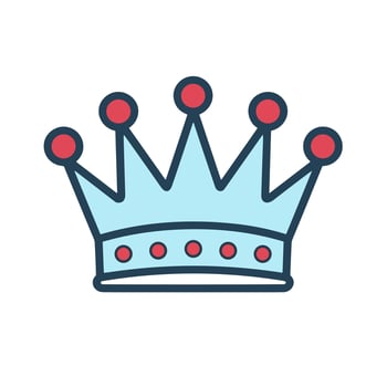 A Symbol of Power An Image of a Majestic and Regal Crown Logo vector