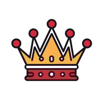 A Symbol of Power An Image of a Majestic and Regal Crown Logo vector