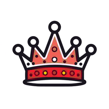 A Symbol of Power An Image of a Majestic and Regal Crown Logo vector