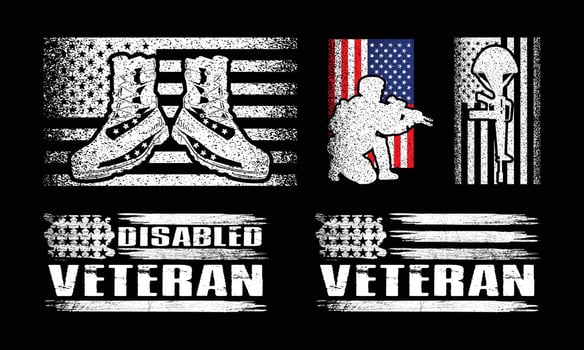 US Flag Veteran T shirt Design Bundle, Vector Veteran Day T shirt  design, Army, Military shirt  typography T shirt design Collection