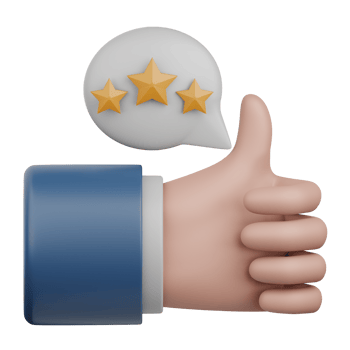 3d rendering rating isolated useful for ecommerce, business, retail, store, online, delivery and marketplace design element png