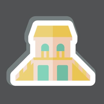 Sticker Guest House. related to Accommodations symbol. simple design editable. simple illustration vector
