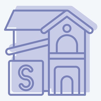 Icon Rent Room. related to Accommodations symbol. two tone style. simple design editable. simple illustration vector