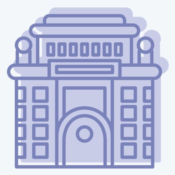 Icon Hotel. related to Accommodations symbol. two tone style. simple design editable. simple illustration vector