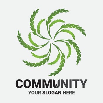 Community, network and social icon vector
