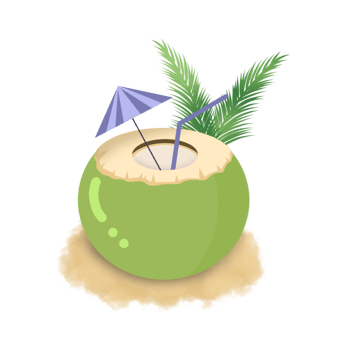 Young Coconut Illustration png