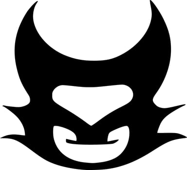 monster face cartoon vector