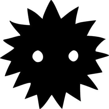 monster face cartoon vector