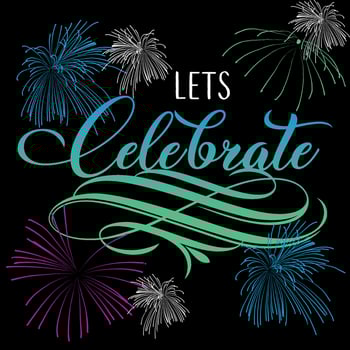 vector lettering lats celebrate