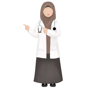 Muslimah Doctor standing png