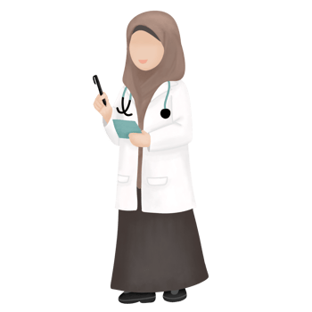 Muslimah Doctor standing png