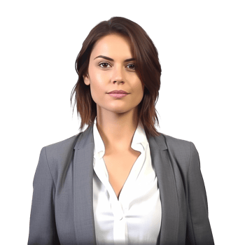 Attractive business woman isolated, Illustration png