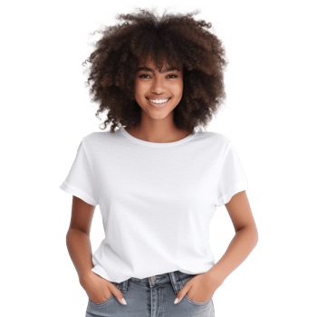 Beautiful african american girl. Illustration png