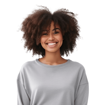 Beautiful african american girl. Illustration png