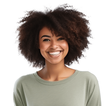 Beautiful african american girl. Illustration png
